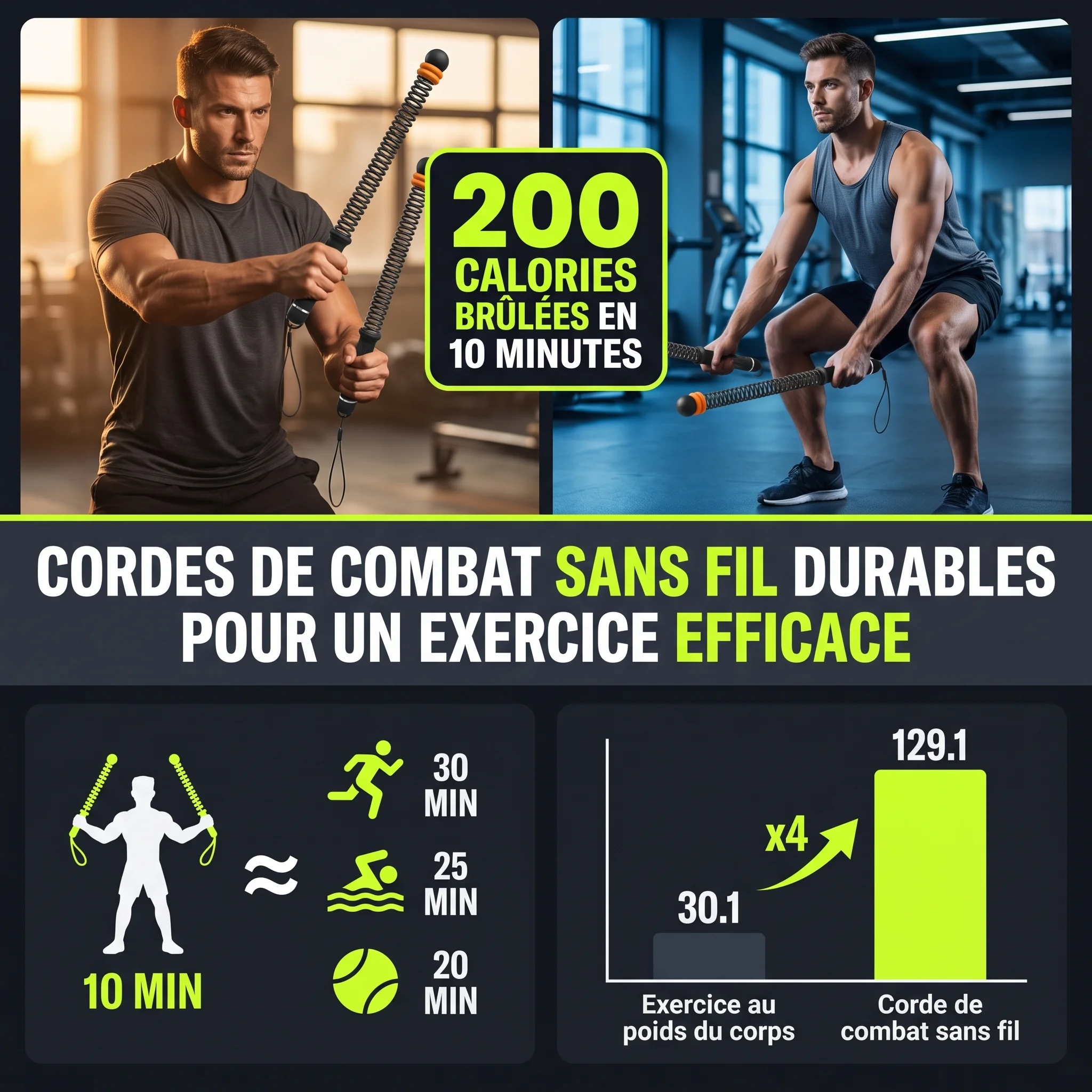 Zevlo Battle Rope Sans Corde
